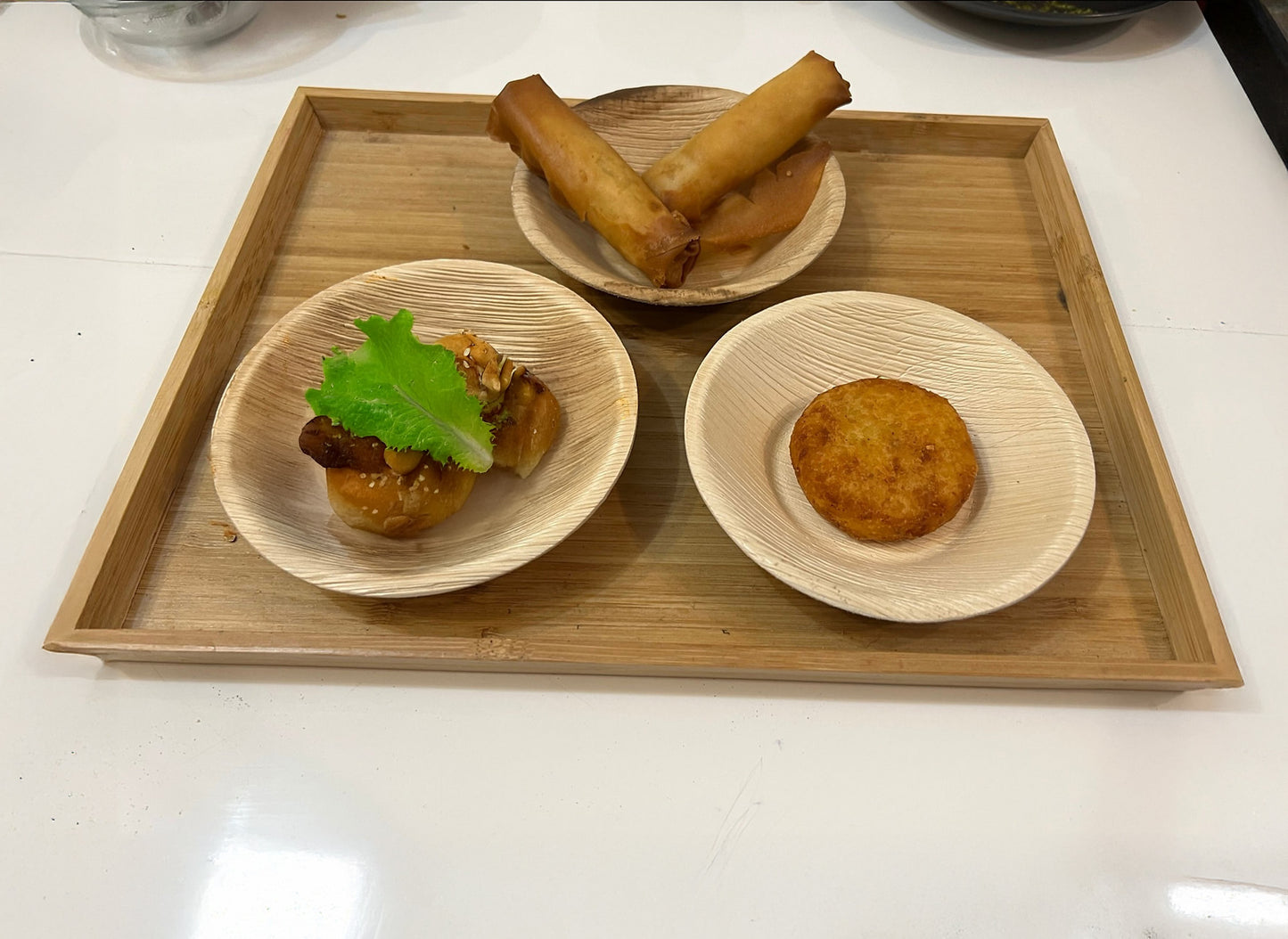 5" Round Bowl (Small,  Palm Leaf)