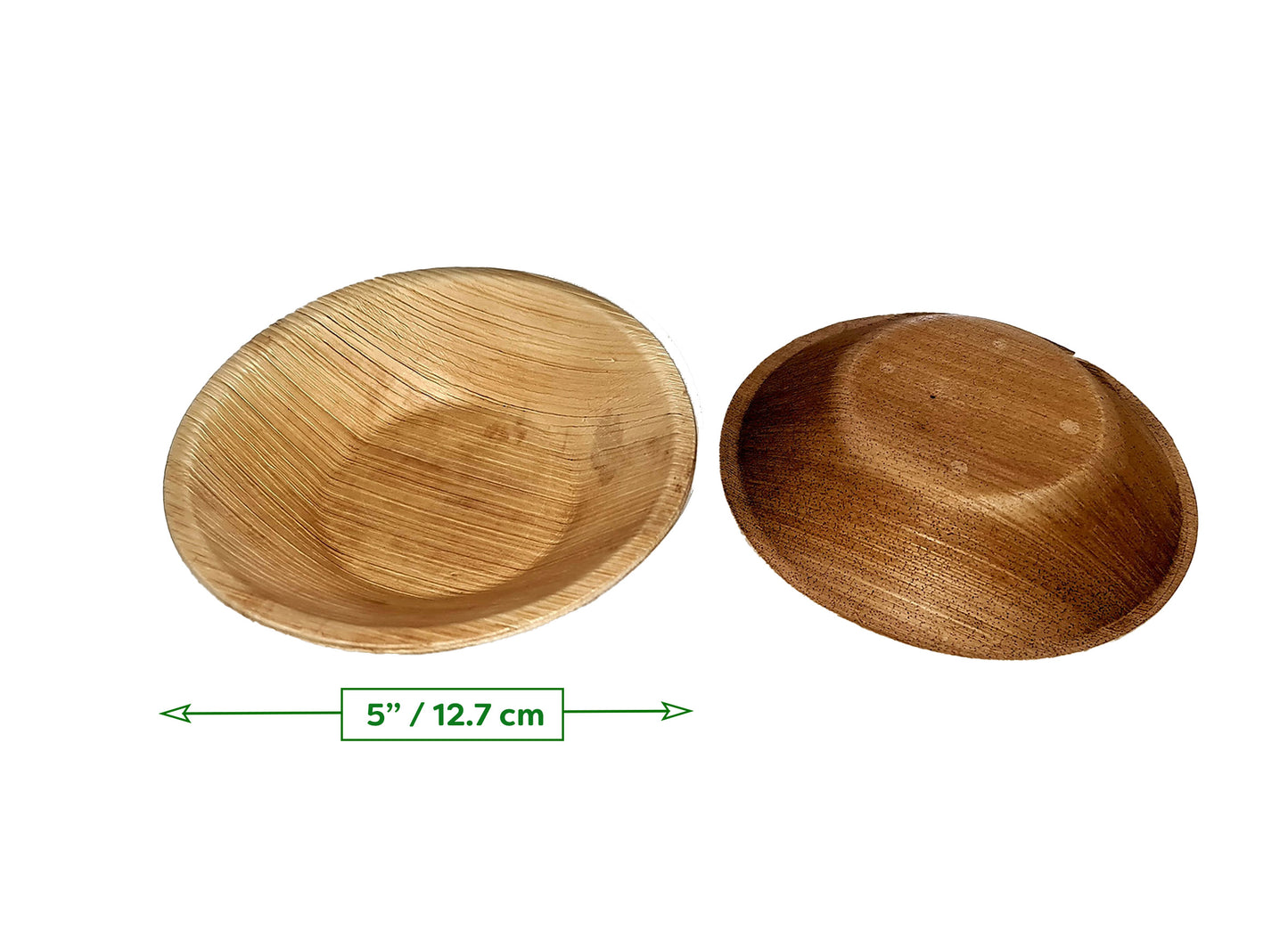 5" Round Bowl (Small,  Palm Leaf)
