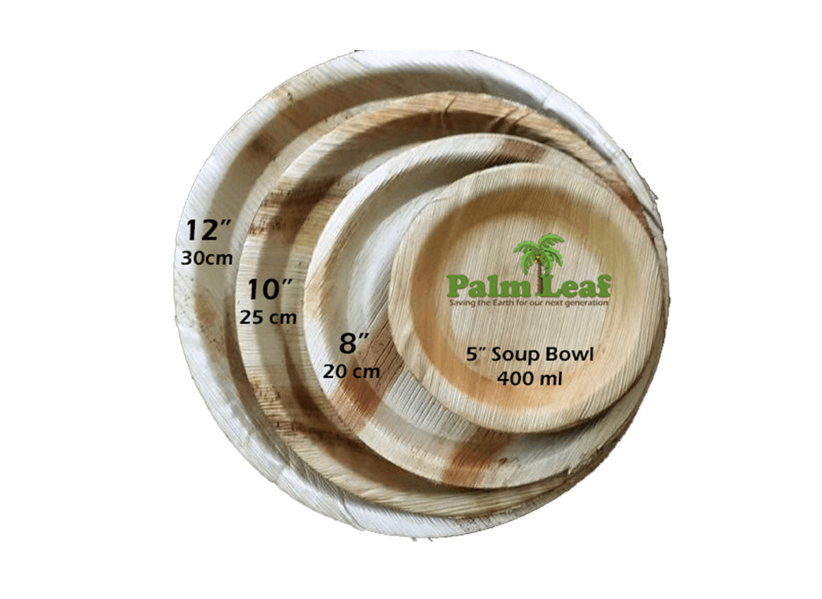 B2B: Deep Round Plates - Areca Palm Leaf Plate